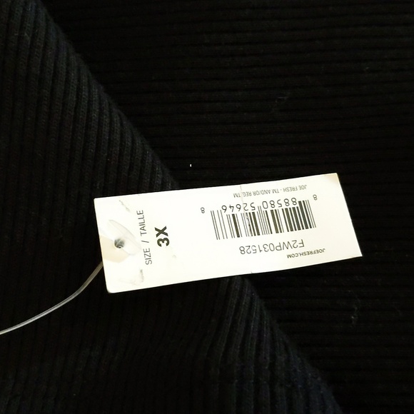 Joe Fresh| Black Split Buttoned Skirt Cotton Blend - Picture 8 of 13